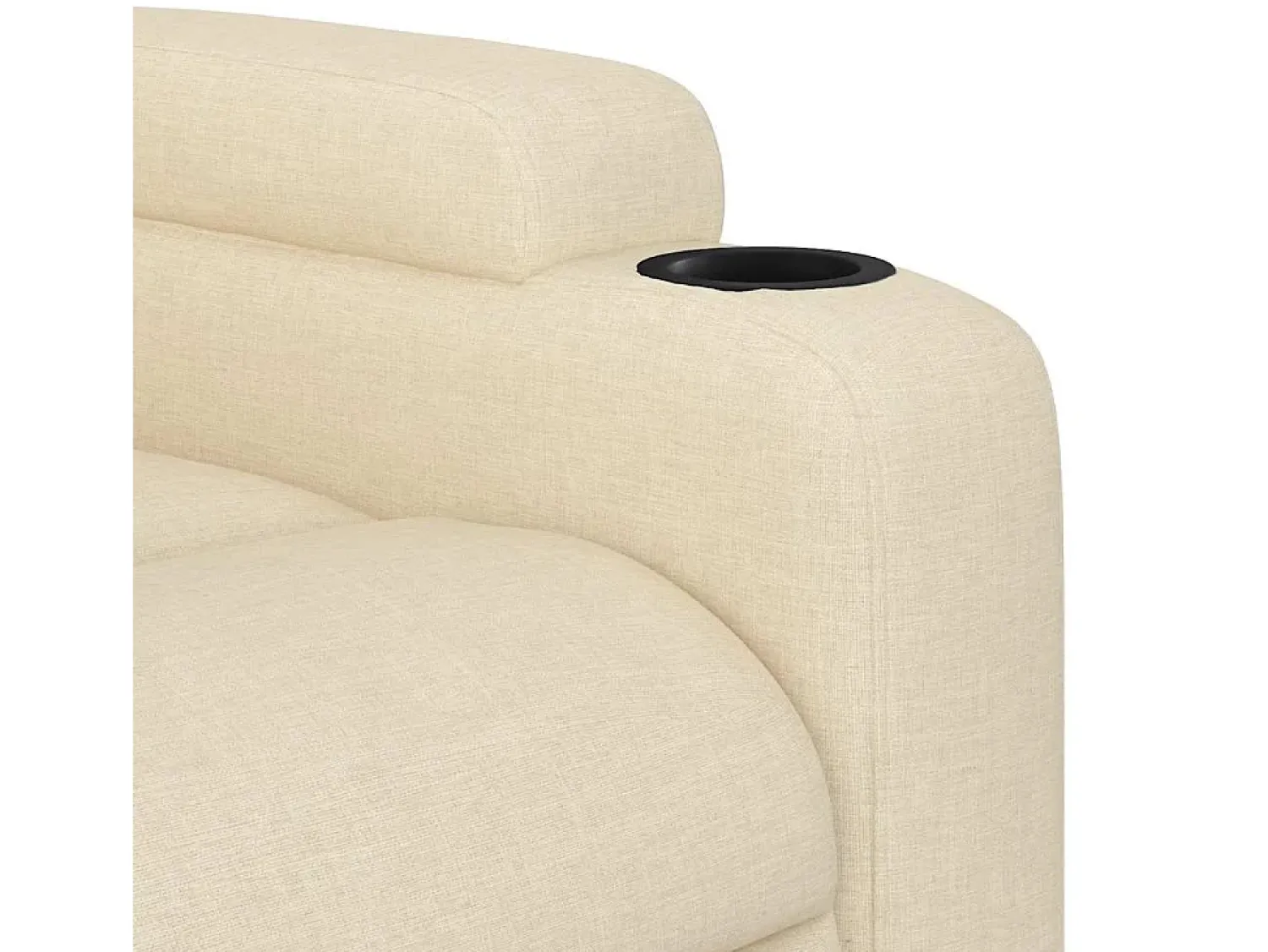 vidaxl Poltrona de massagens reclinável tecido cor^ Poltrona