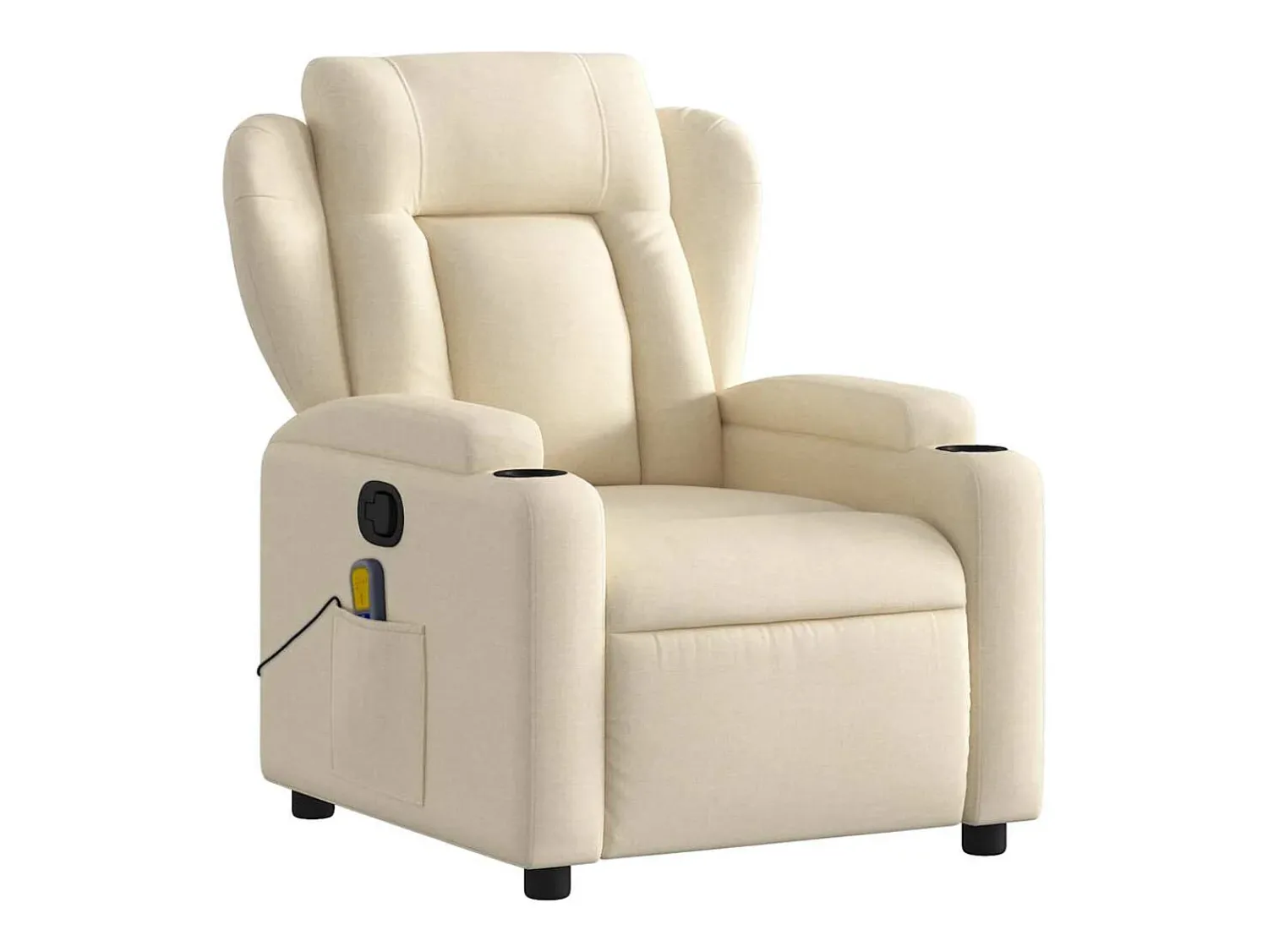 vidaxl Poltrona de massagens reclinável tecido cor^ Poltrona