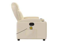 vidaxl Poltrona de massagens reclinável tecido cor^ Poltrona