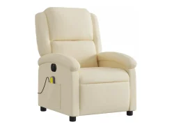 Poltrona| Poltrona de massagens reclinável elétrica tecido SHL119006 Creme
