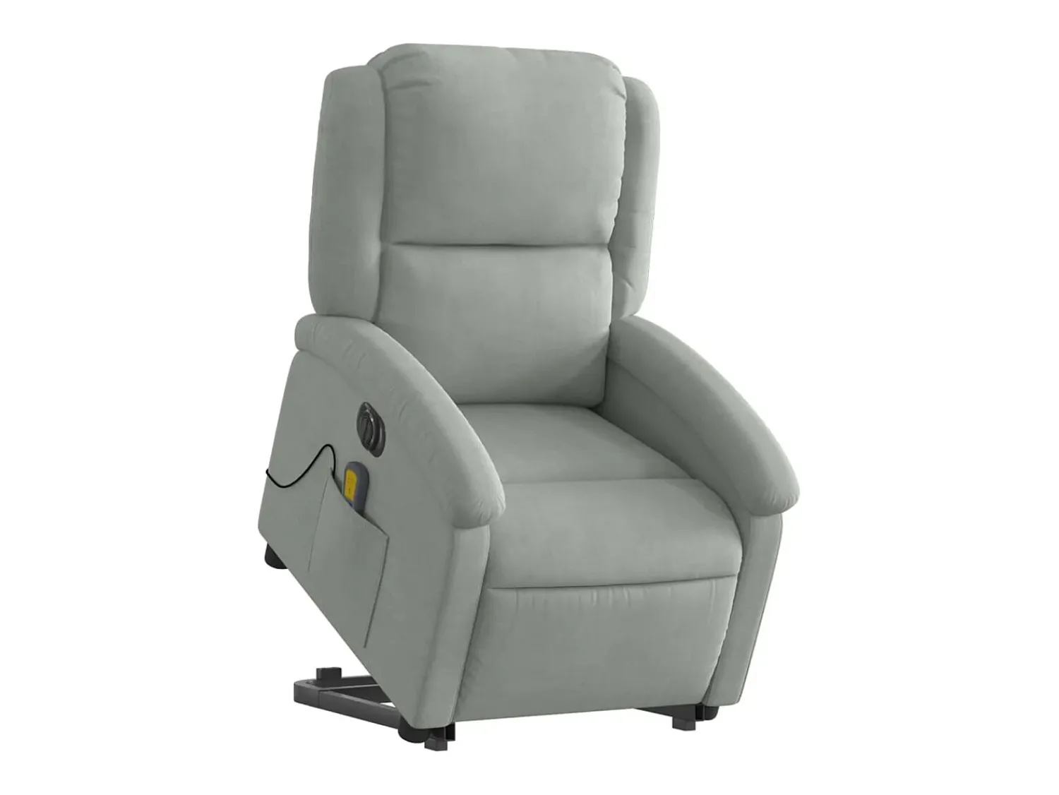 Poltrona* Poltrona de massagens reclinável elétrica veludo -claro SHL405774 Cinzento