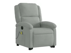Poltrona* Poltrona de massagens reclinável elétrica veludo -claro SHL405774 Cinzento