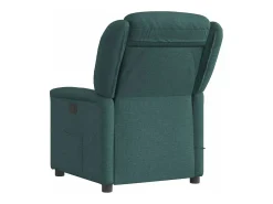 Outlet Poltrona de massagens reclinável tecido verde-escuro SHL600660 Verde pinho