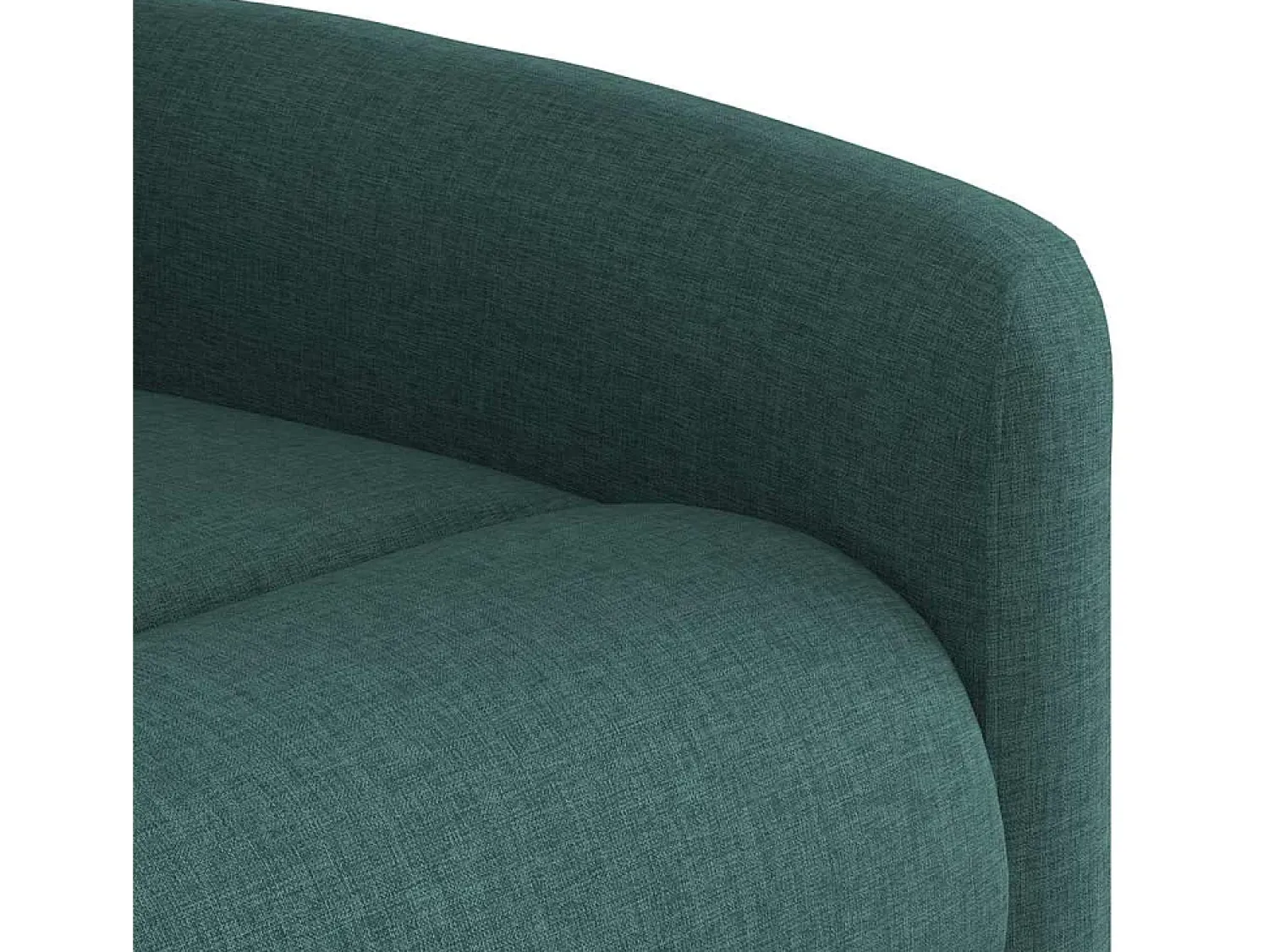 Outlet Poltrona de massagens reclinável tecido verde-escuro SHL600660 Verde pinho