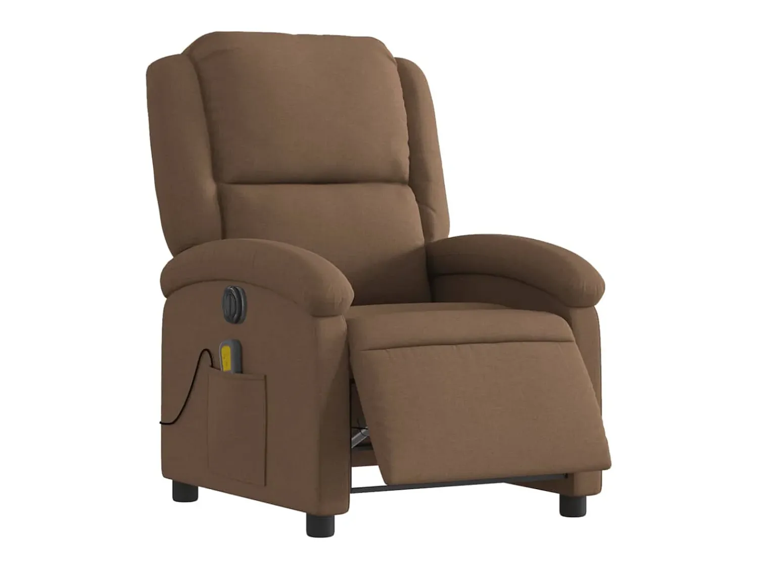 Poltrona* Poltrona de massagens reclinável elétrica tecido SHL929670 Castanho
