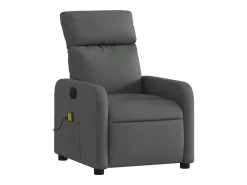 Poltrona de massagens reclinável tecido cinzento-escuro SHL334723^ Poltrona