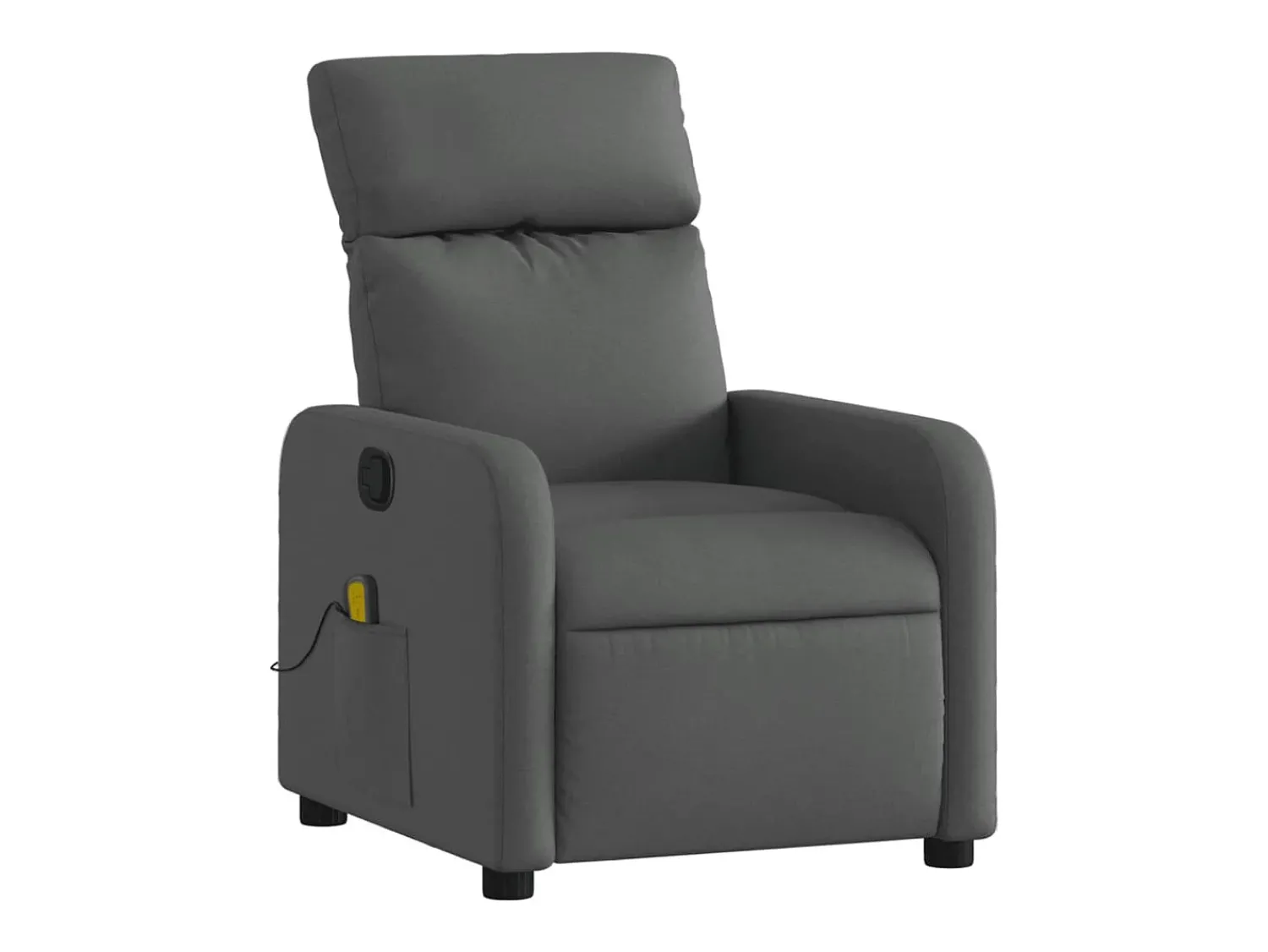 Poltrona de massagens reclinável tecido cinzento-escuro SHL334723^ Poltrona