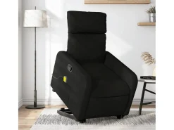 Online Poltrona de massagens reclinável elevatória tecido SHL520654 Preto