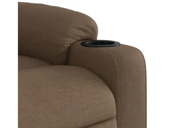 Poltrona| Poltrona de massagens reclinável tecido SHL566667 Castanho