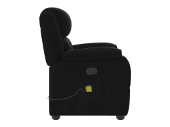 Poltrona*vidaxl Poltrona de massagens reclinável tecido Preto