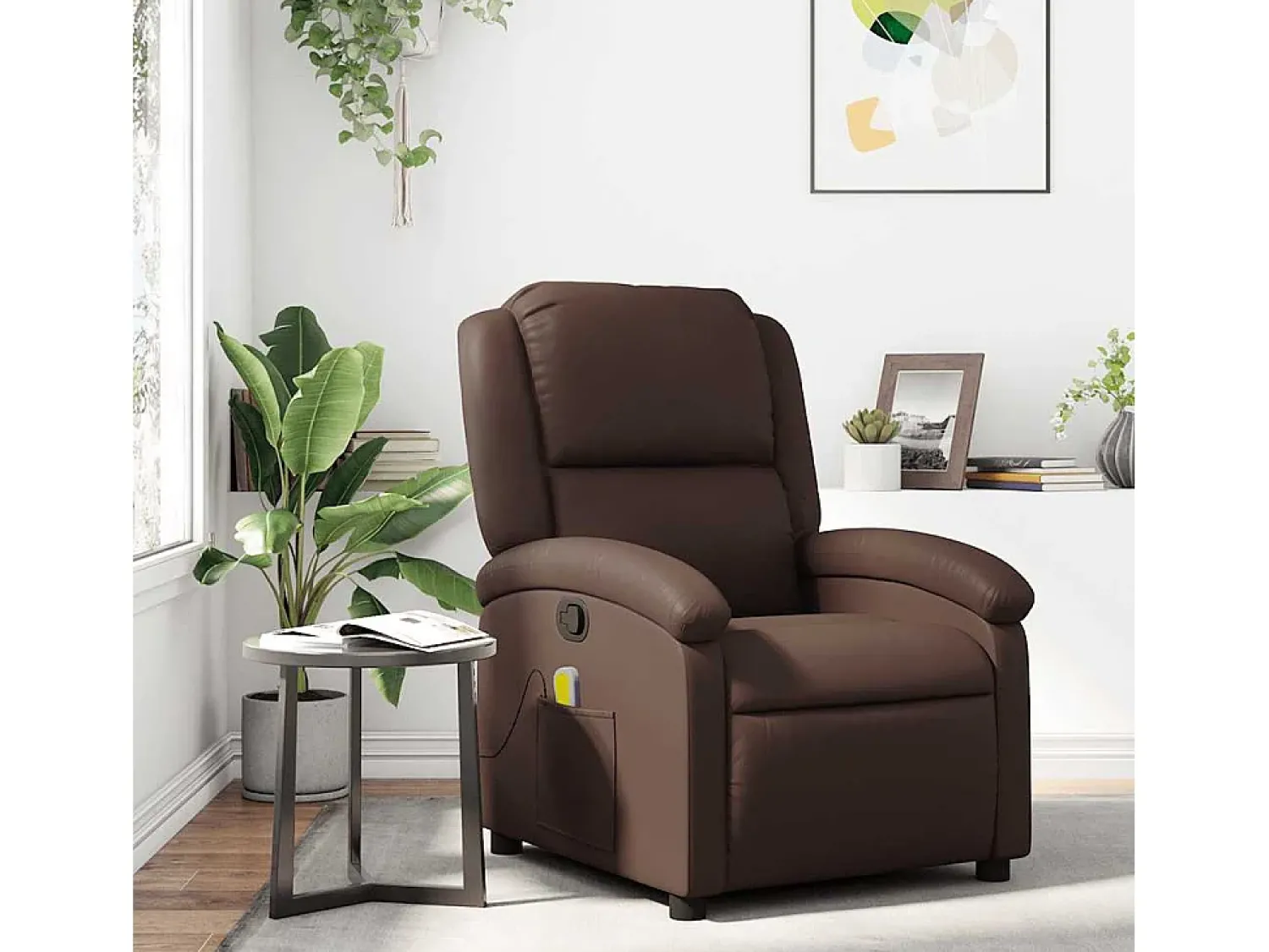 Poltrona de massagens reclinável couro artificial SHL819498^ Poltrona