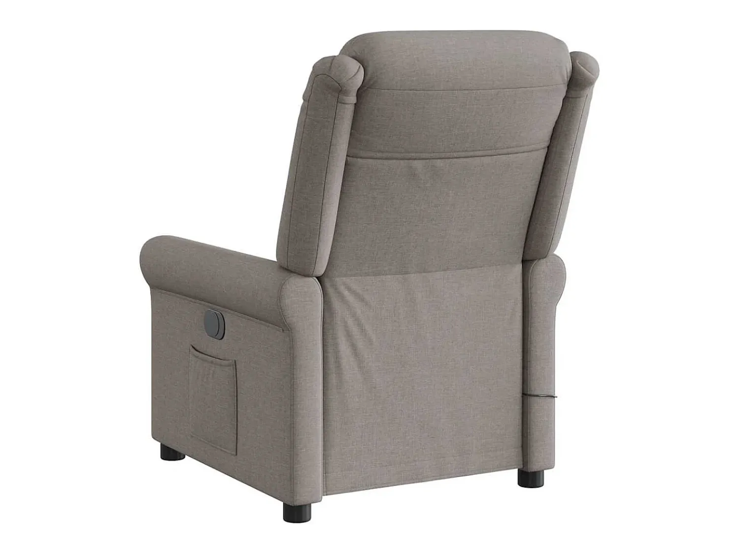 Sale Poltrona de massagens reclinável tecido cinzento-acastanhado SHL202385 Taupe