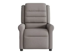 Sale Poltrona de massagens reclinável tecido cinzento-acastanhado SHL202385 Taupe
