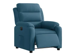 Poltrona* Poltrona de massagens reclinável veludo SHL315668 Azul