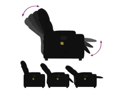 Poltrona de massagens reclinável tecido SHL544840^ Poltrona