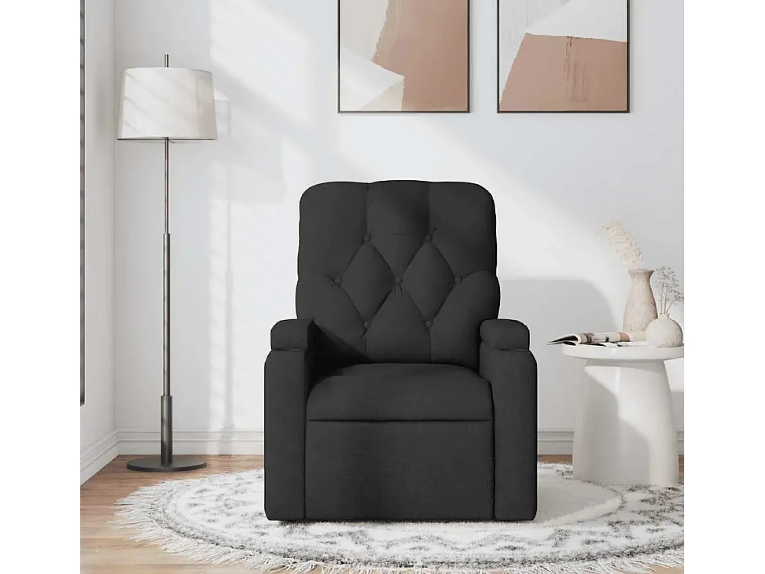 Poltrona de massagens reclinável tecido SHL544840^ Poltrona