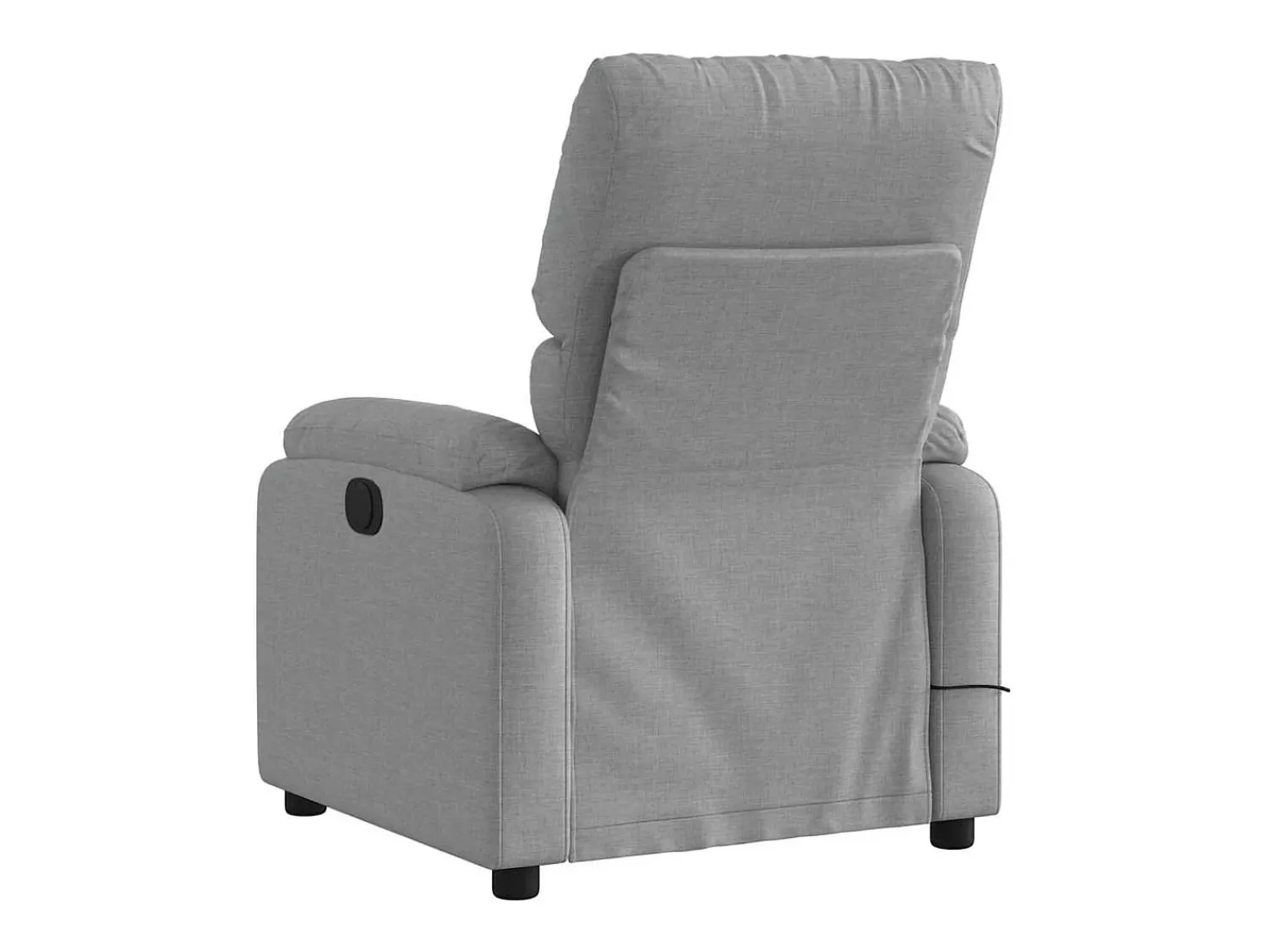 Poltrona de massagens reclinável elétrica tecido -claro SHL919485^ Poltrona