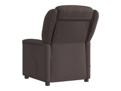 Poltrona| Poltrona de massagens reclinável tecido -escuro SHL606234 Castanho