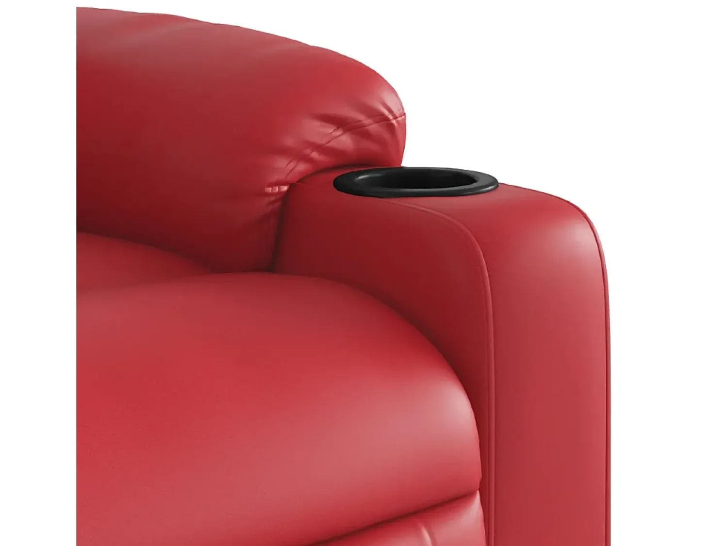 Poltrona* Poltrona de massagens reclinável couro artificial SHL808707 Vermelho