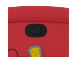 Poltrona* Poltrona de massagens reclinável couro artificial SHL580330 Vermelho