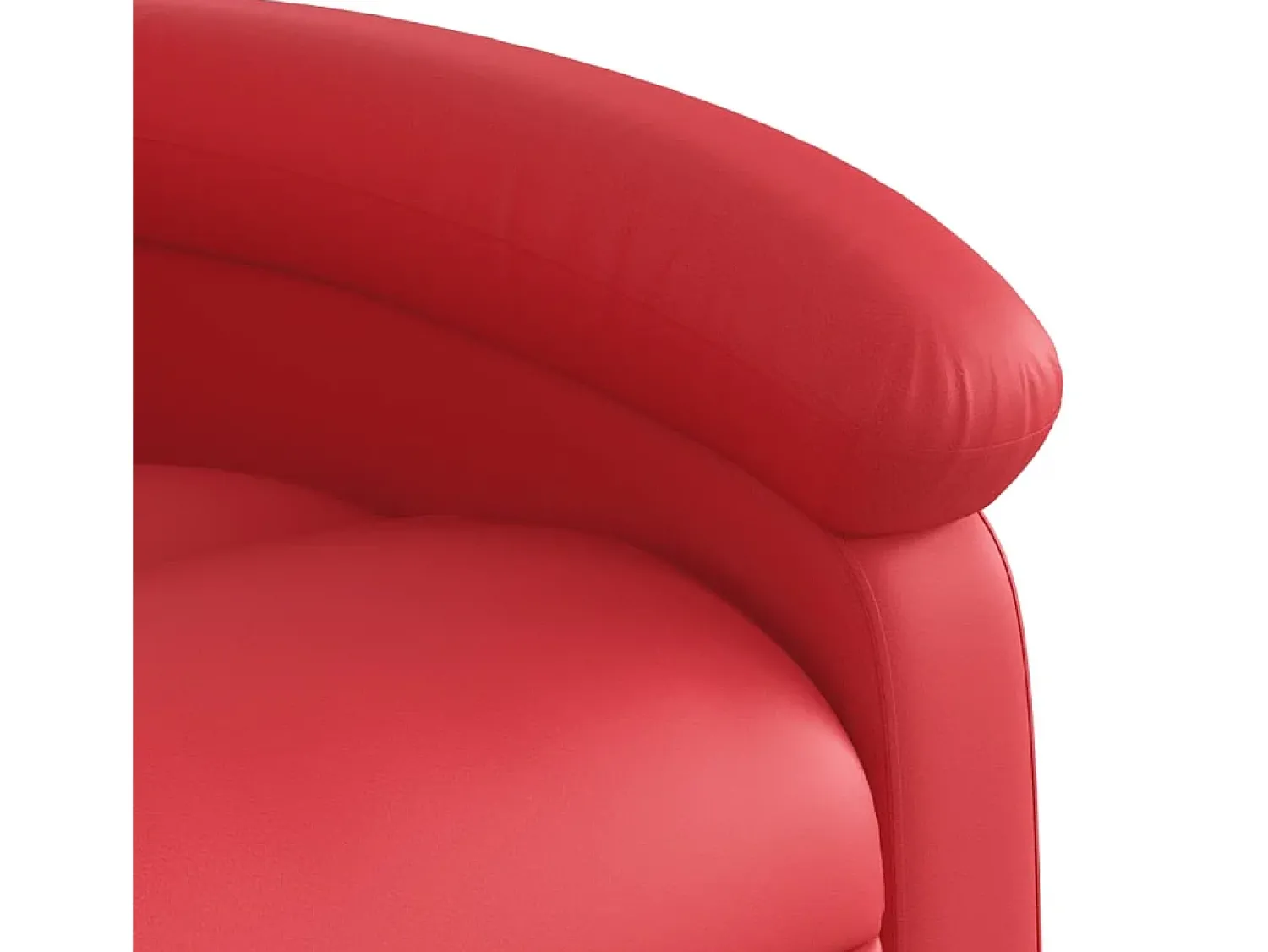 Poltrona* Poltrona de massagens reclinável couro artificial SHL580330 Vermelho