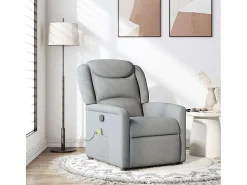 Online Poltrona de massagens reclinável tecido -claro SHL301988 Cinzento