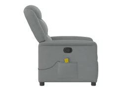 Online Poltrona de massagens reclinável tecido -claro SHL301988 Cinzento