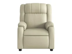 Best Poltrona de massagens reclinável couro artificial cor SHL851040 Creme