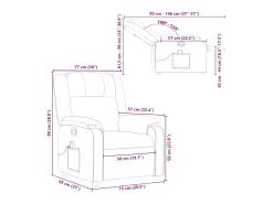 Online vidaxl Poltrona de massagens reclinável couro artificial Preto
