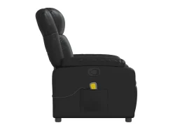 Online vidaxl Poltrona de massagens reclinável couro artificial Preto