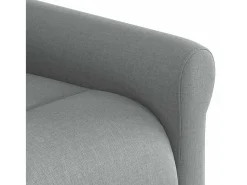 Poltrona de massagens reclinável tecido -claro SHL94692^ Poltrona