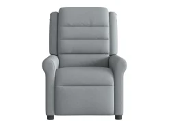 Poltrona de massagens reclinável tecido -claro SHL94692^ Poltrona