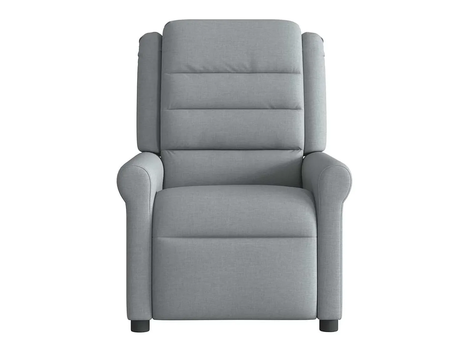 Poltrona de massagens reclinável tecido -claro SHL94692^ Poltrona