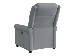 Poltrona de massagens reclinável tecido -claro SHL94692^ Poltrona