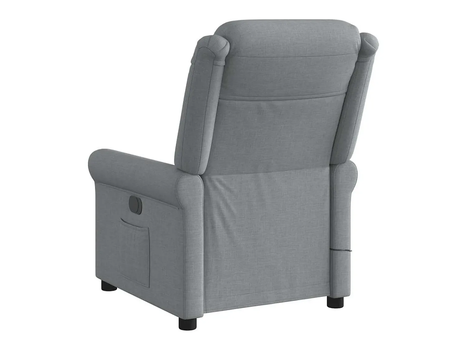 Poltrona de massagens reclinável tecido -claro SHL94692^ Poltrona