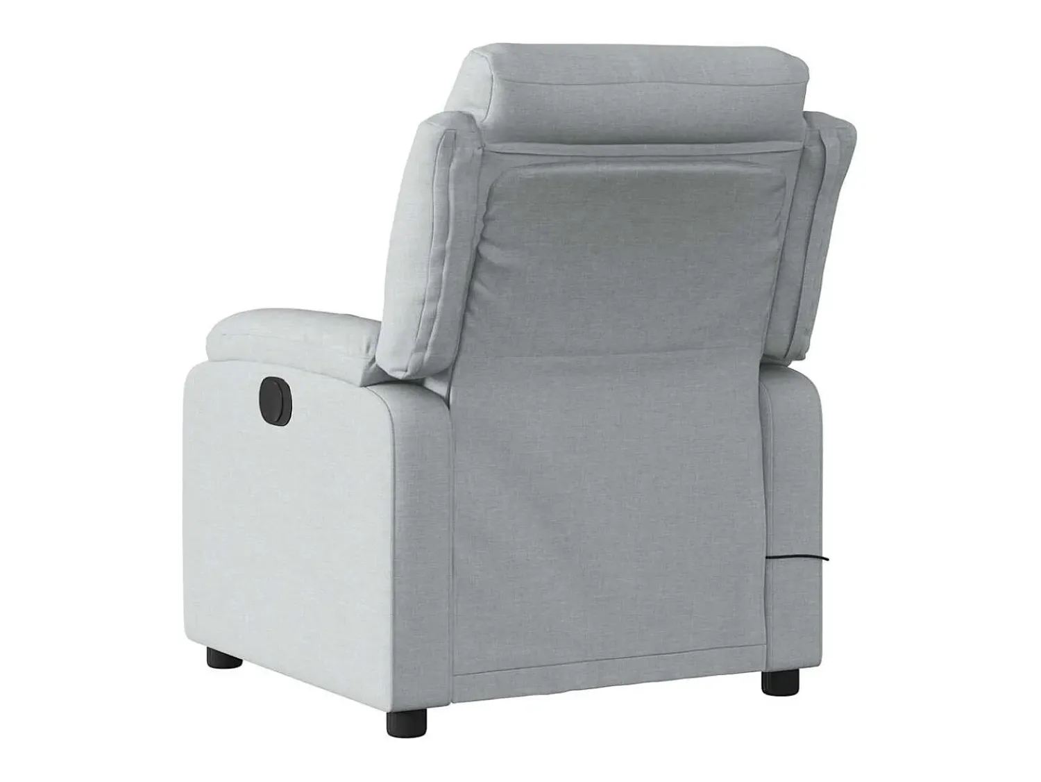 Hot Poltrona de massagens reclinável tecido -claro SHL740415 Cinzento