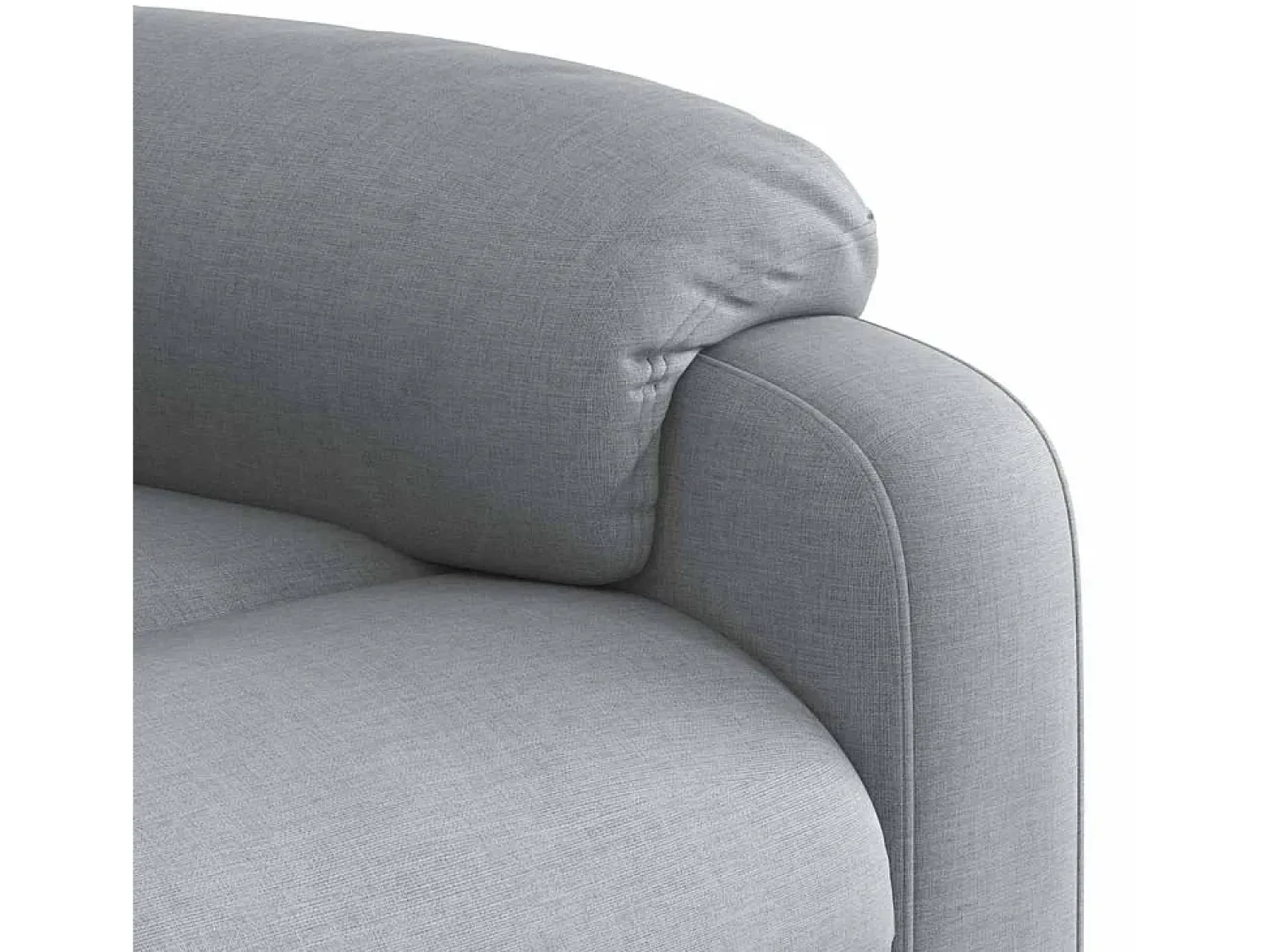 Hot Poltrona de massagens reclinável tecido -claro SHL740415 Cinzento