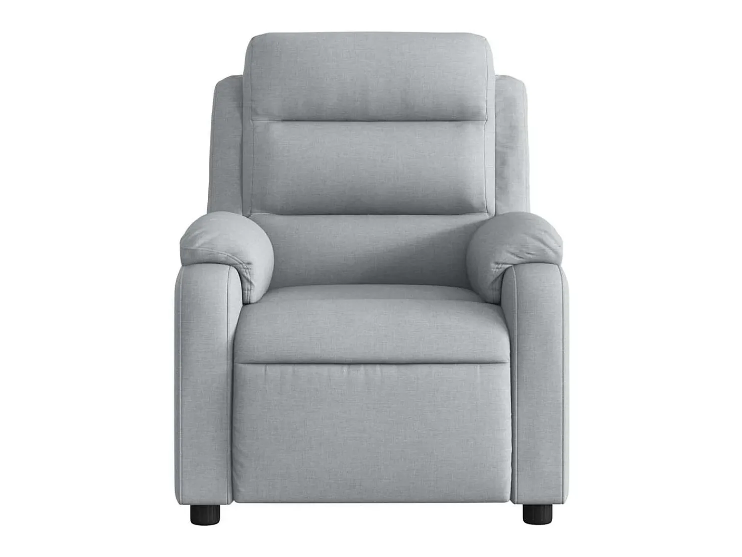 Hot Poltrona de massagens reclinável tecido -claro SHL740415 Cinzento