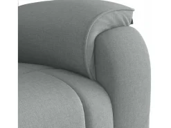 Poltrona|vidaxl Poltrona de massagens reclinável tecido -claro Cinzento