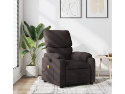Poltrona* Poltrona de massagens reclinável tecido -escuro SHL861238 Castanho