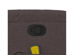 Poltrona* Poltrona de massagens reclinável tecido -escuro SHL861238 Castanho