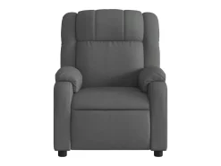 Poltrona|vidaxl Poltrona de massagens reclinável tecido -escuro Cinzento