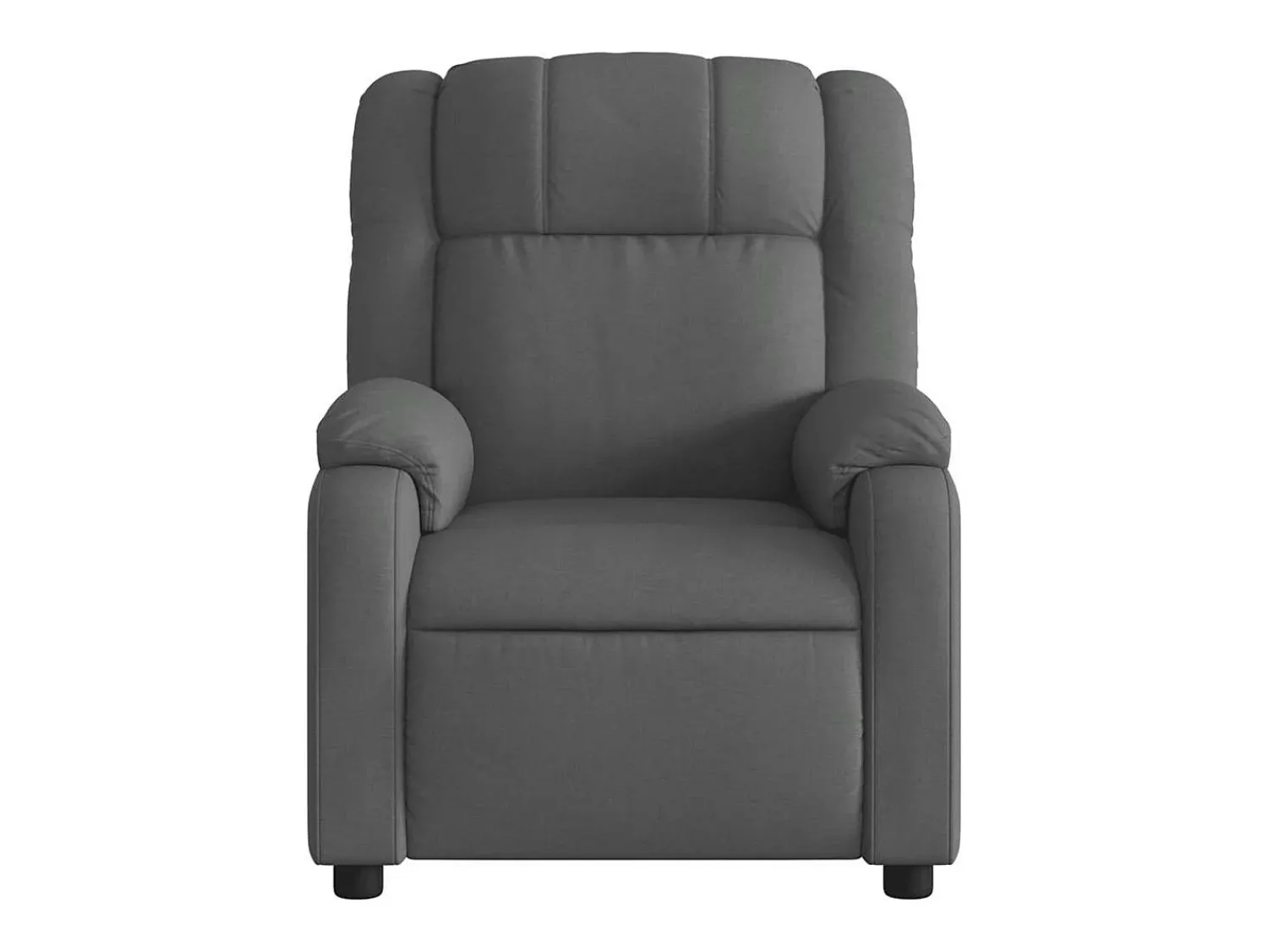 Poltrona|vidaxl Poltrona de massagens reclinável tecido -escuro Cinzento