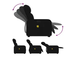 Poltrona| Poltrona de massagens reclinável elevatória tecido SHL147719 Preto