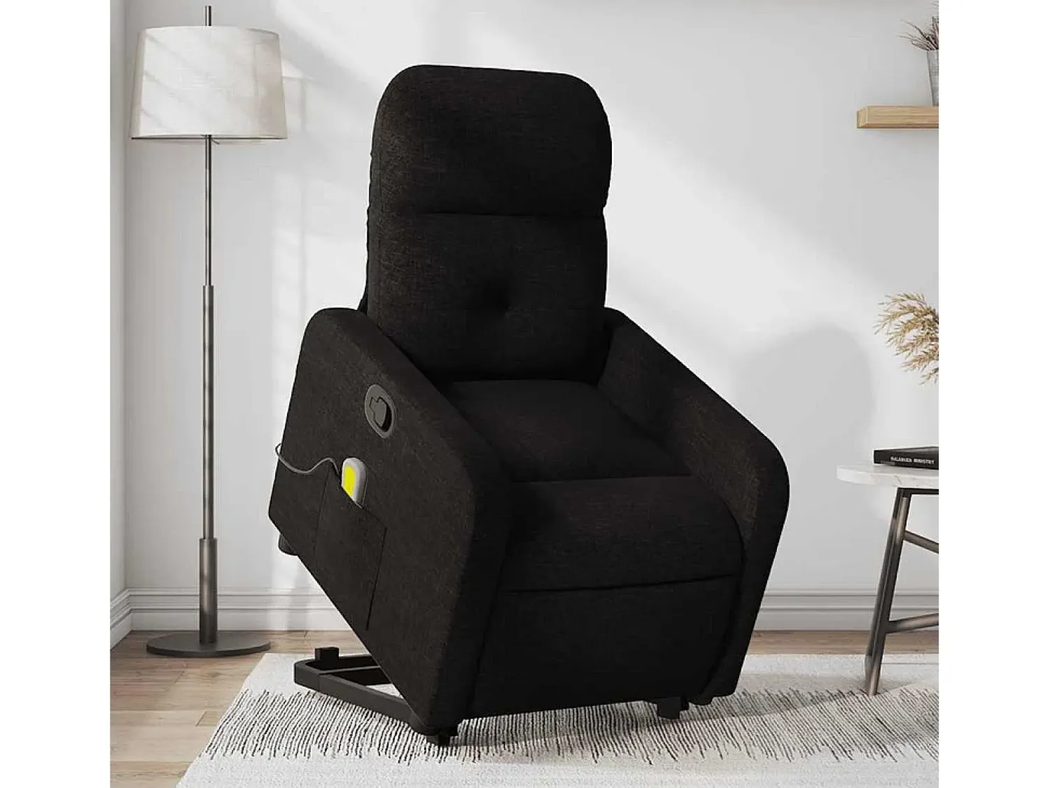 Poltrona| Poltrona de massagens reclinável elevatória tecido SHL147719 Preto