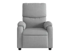 Hot Poltrona de massagens reclinável tecido -claro SHL172766 Cinzento