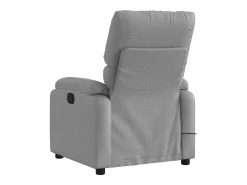 Hot Poltrona de massagens reclinável tecido -claro SHL172766 Cinzento