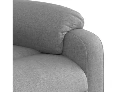 Hot Poltrona de massagens reclinável tecido -claro SHL172766 Cinzento