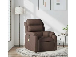 Poltrona* Poltrona de massagens reclinável tecido -escuro SHL462074 Castanho