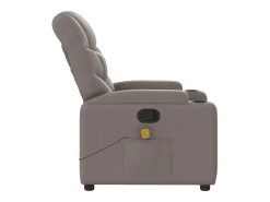 Poltrona de massagens reclinável tecido cinzento-acastanhado SHL514697^ Poltrona